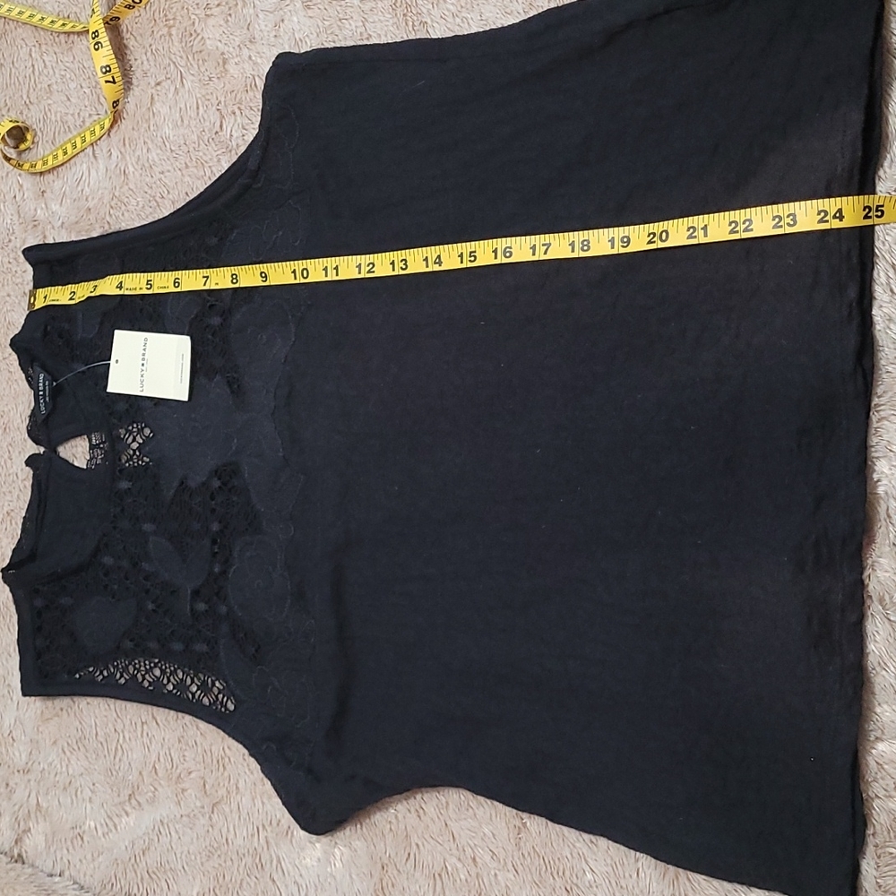 Lucky Brand black lace top - Picture 10 of 12